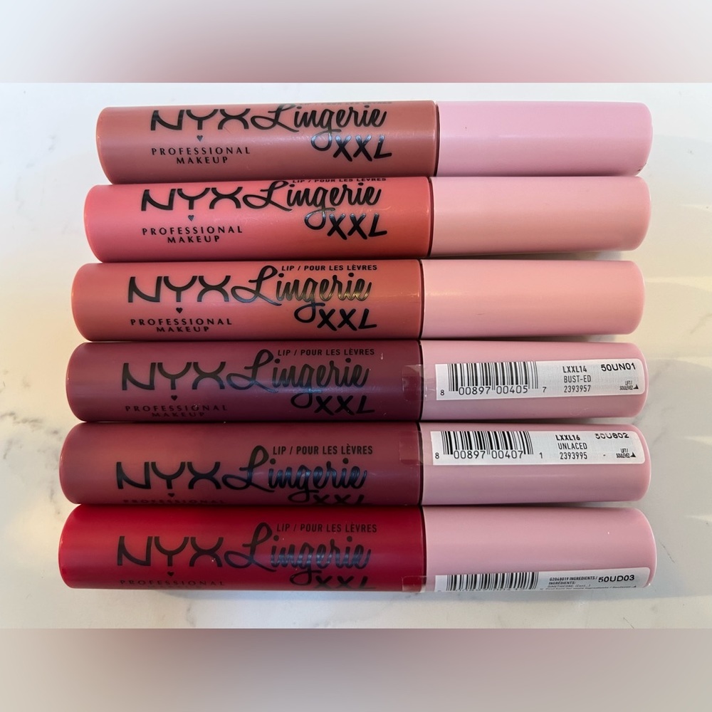 $7ea or 6/$30 NYX LINGERIE XXL Matte Liquid Lipstick:NYX Cosmetics